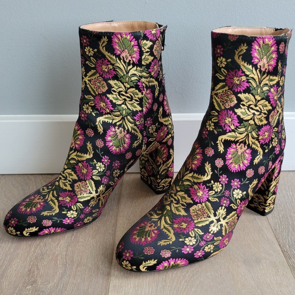 Lewit Lanzo Brocade Booties Size 38.5 - Picture 3 of 8